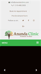 Mobile Screenshot of anandaclinic.com